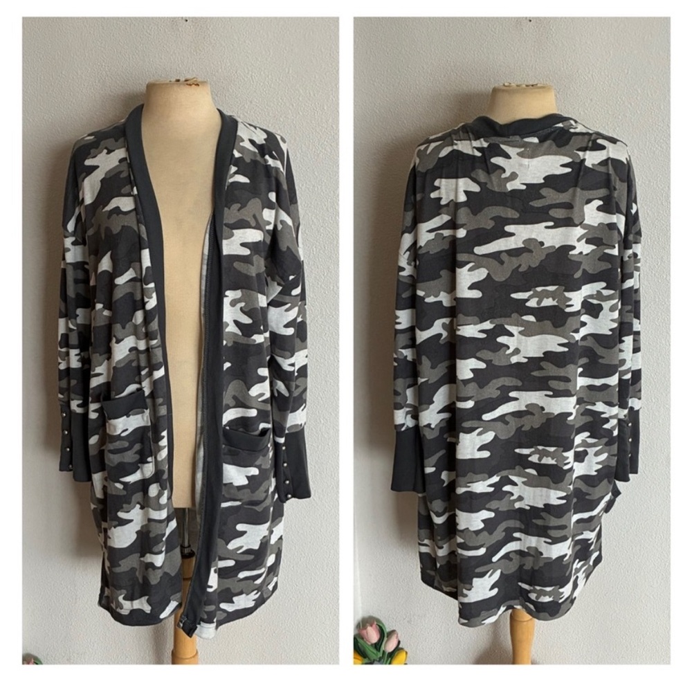 French Laundry camo cardigan